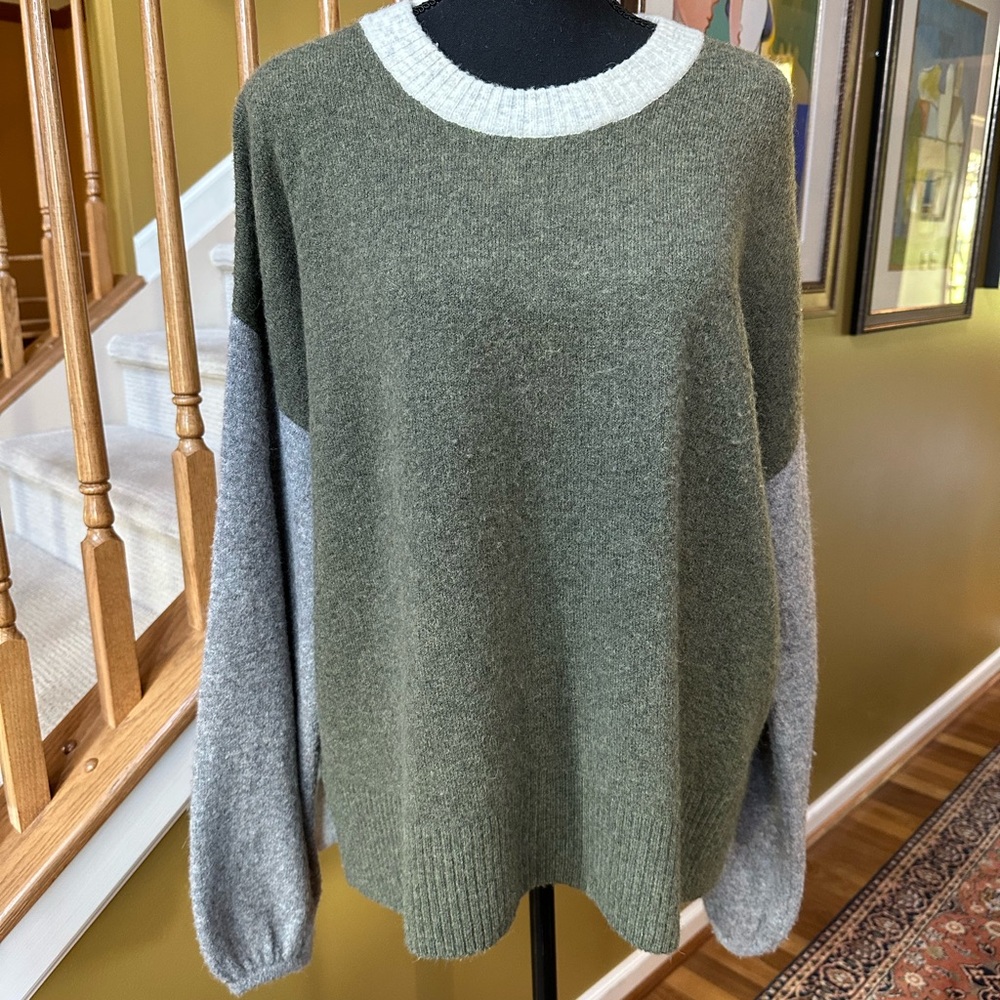 Madewell Colorblock Payton Pullover Sweater